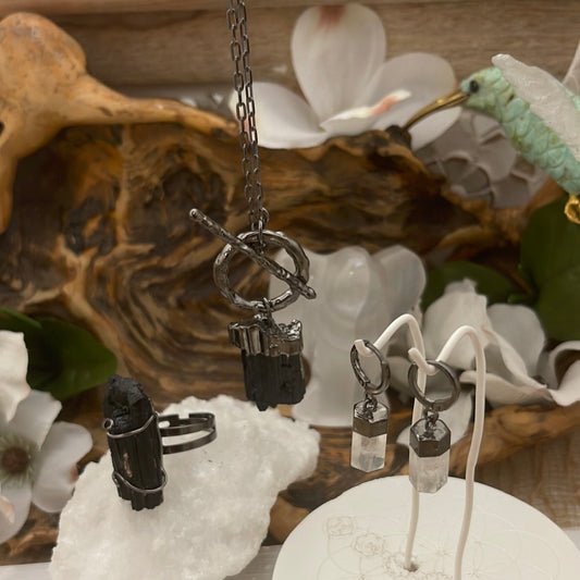 Black Tourmaline w/ Front Toggle Clasp