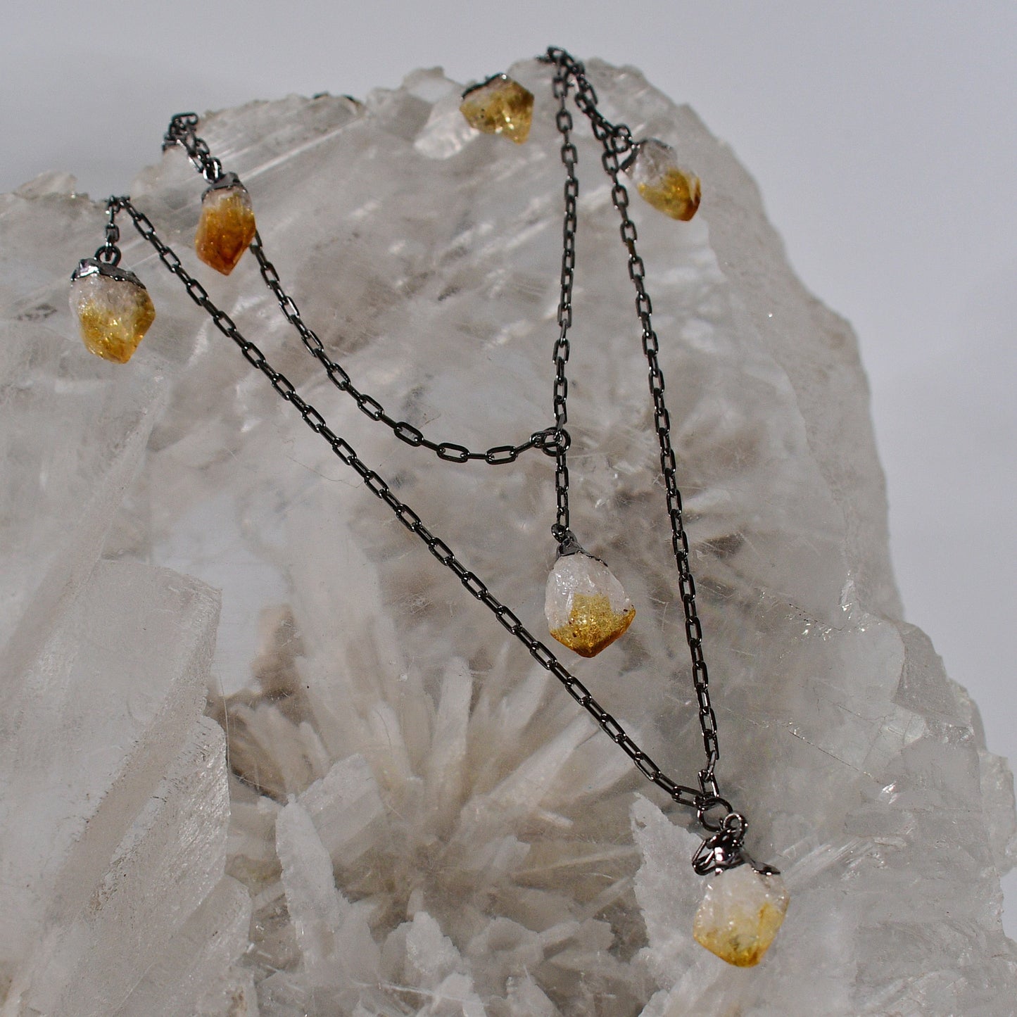 Lucky #7 Citrine Necklace