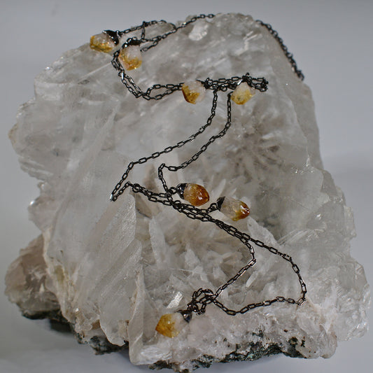 Lucky #7 Citrine Necklace