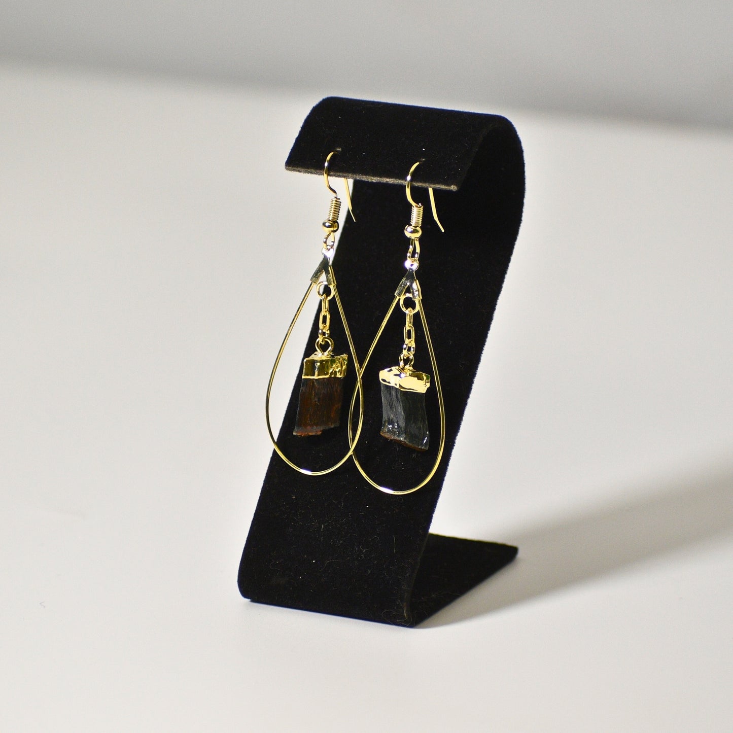 Teardrop Tiger's Eye Earrings