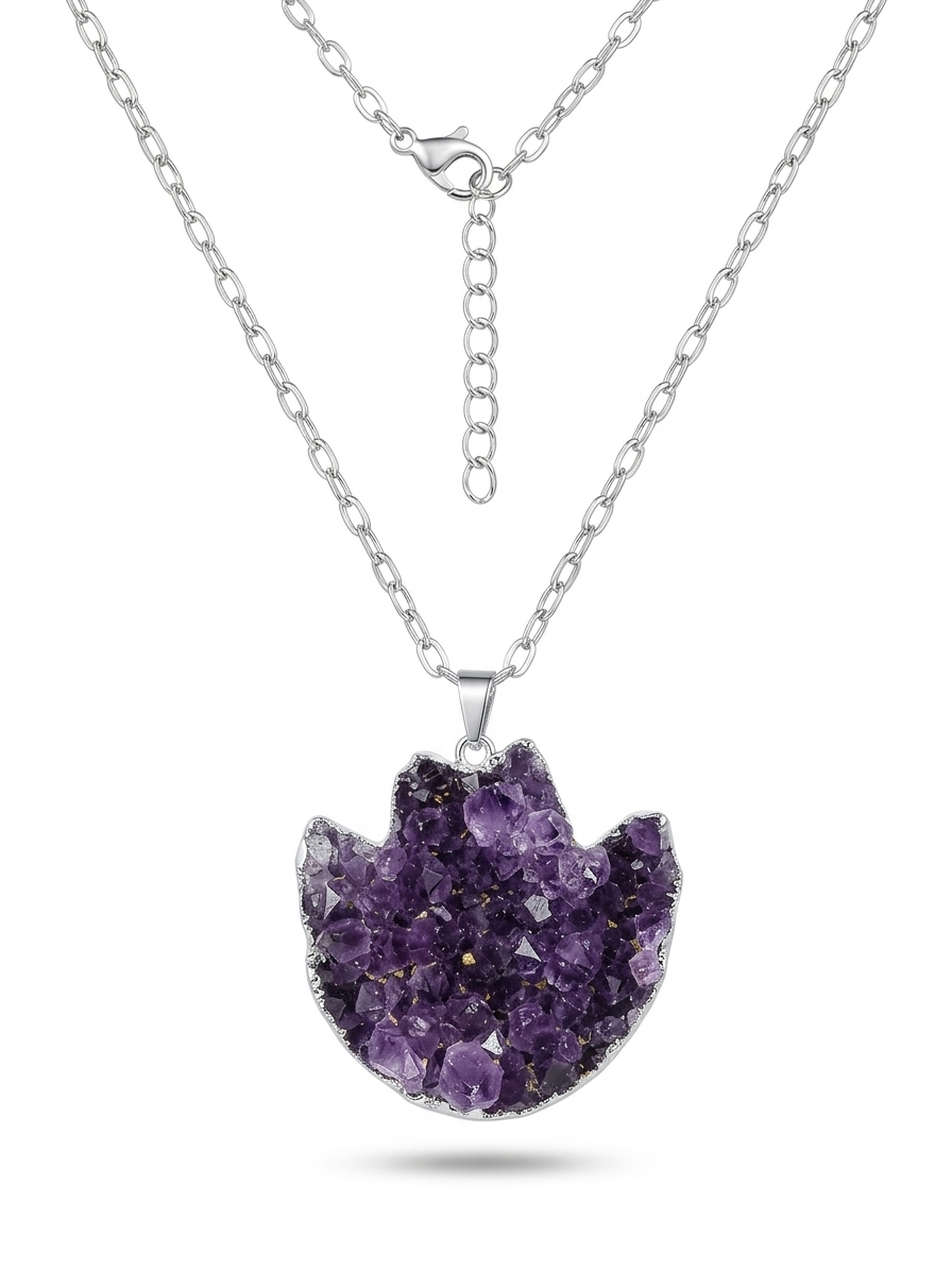 Western Mystic Druzy Amethyst Cowboy Hat
