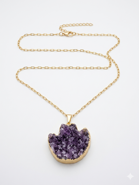 Western Mystic Druzy Amethyst Cowboy Hat